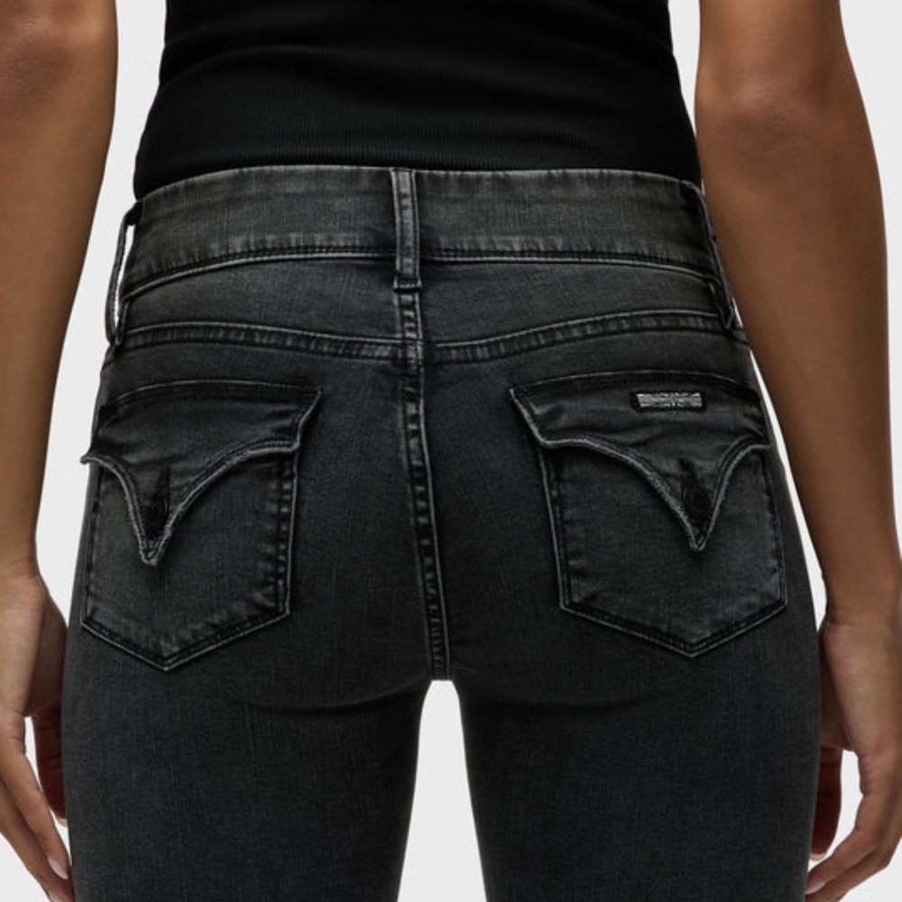 Hudson Dark Gray Collin Vice Versa Skinny Jeans